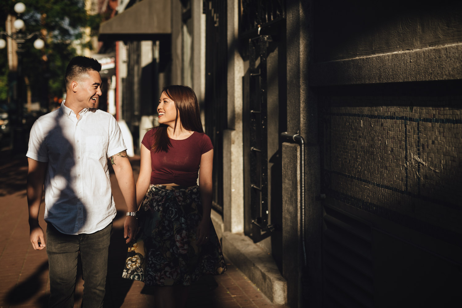 gastown portrait engagement photography in vancouver bc