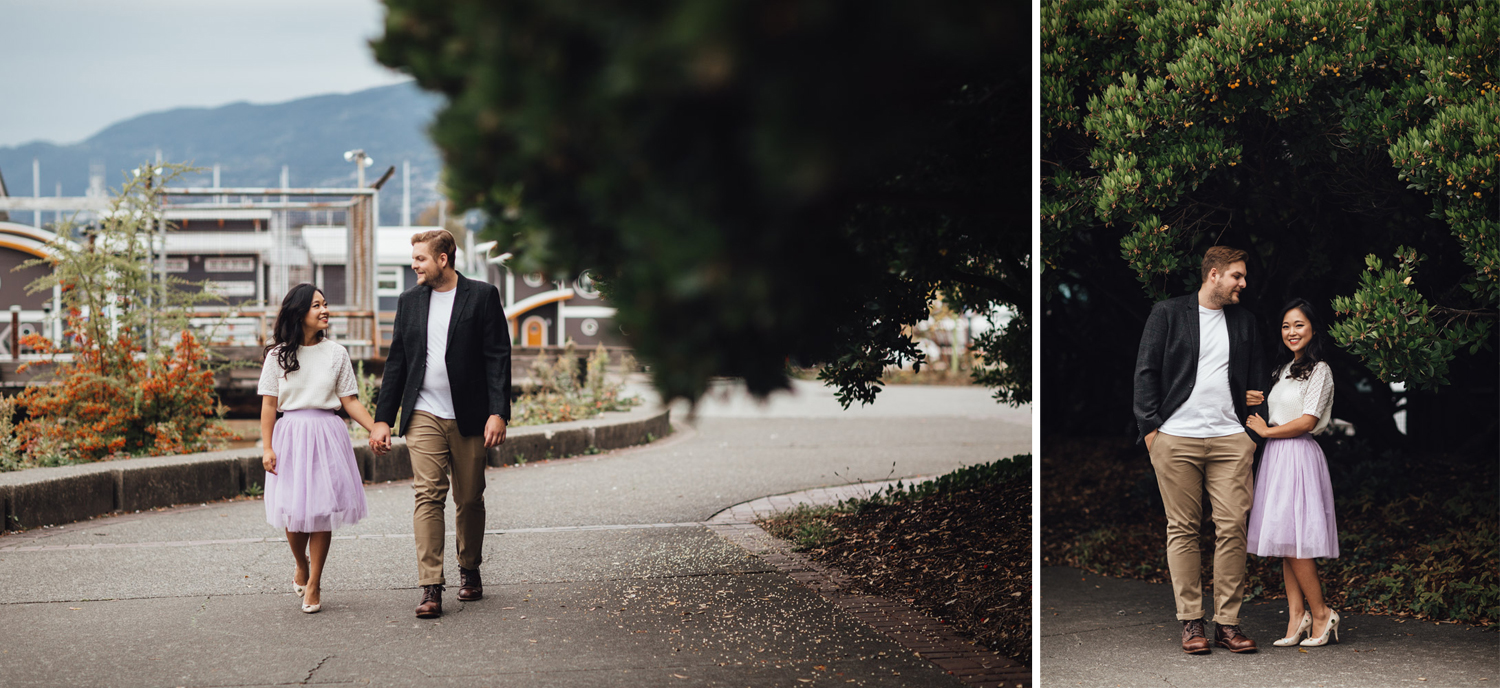 waterfront park engagement photography in north vancouver