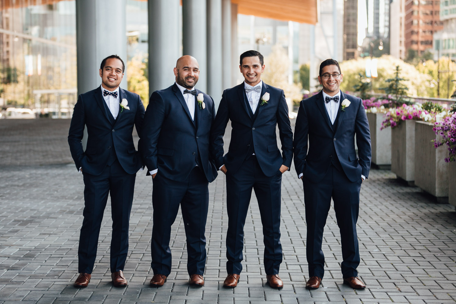groom and groomsmen vancouver wedding photography portrait
