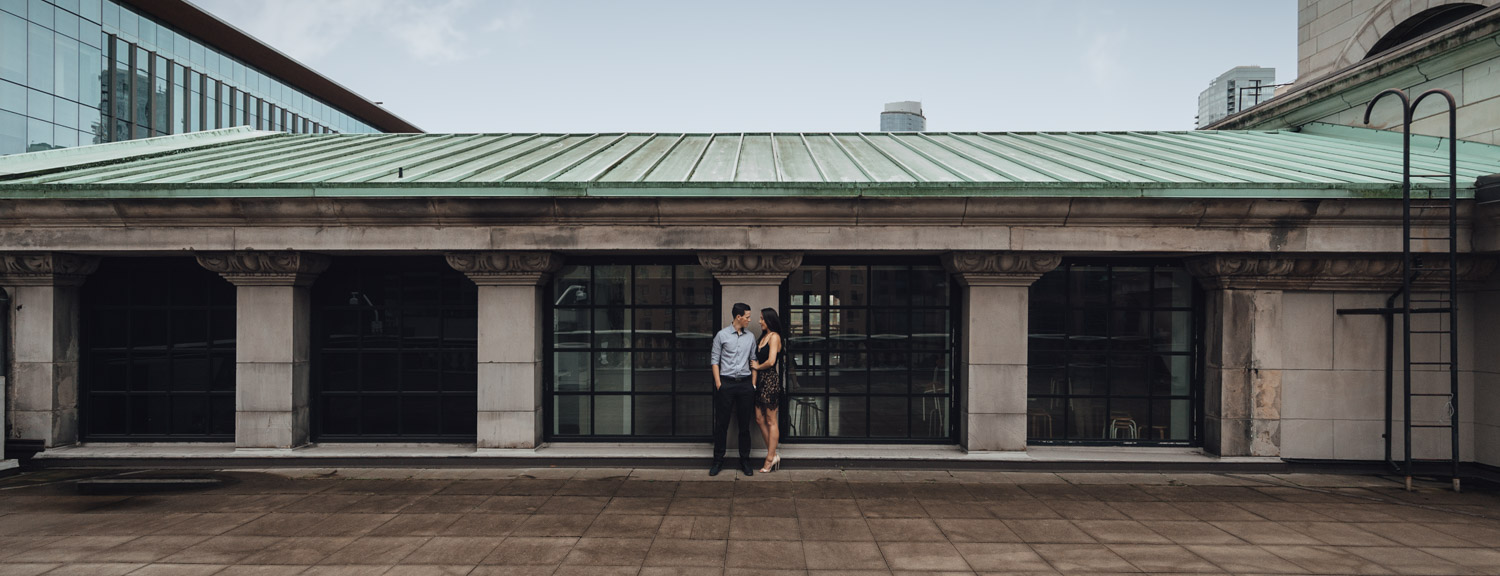 vancouver downtown art gallery engagement photographer autumn fall