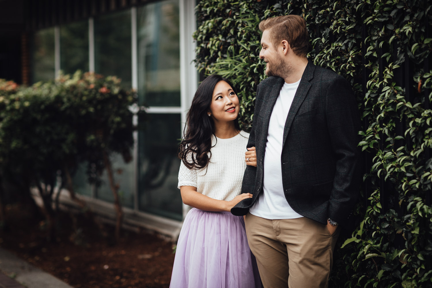 north vancouver engagement photographer at waterfront park bc