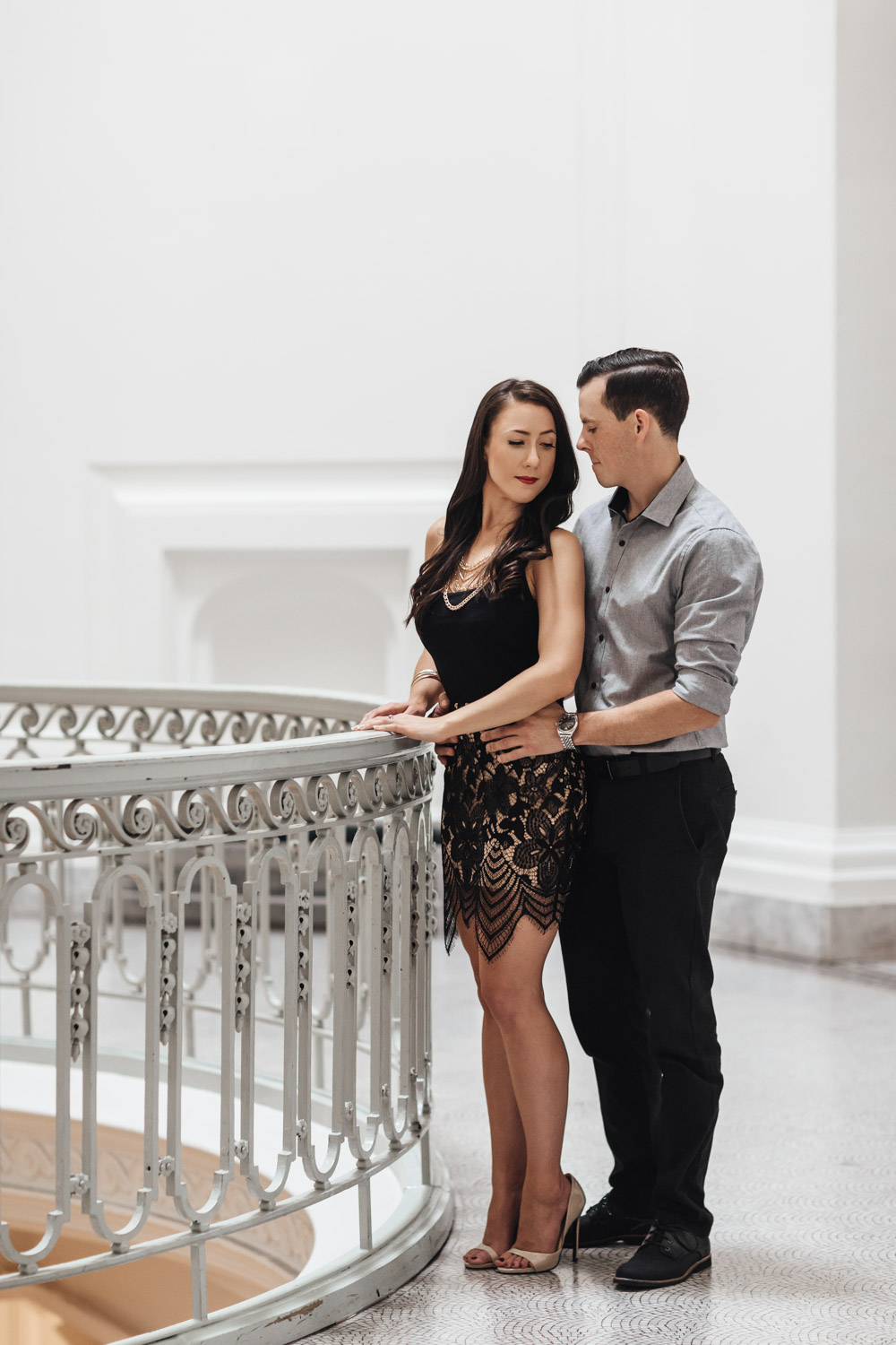 shannon and adam wedding vancouver art gallery engagement photography
