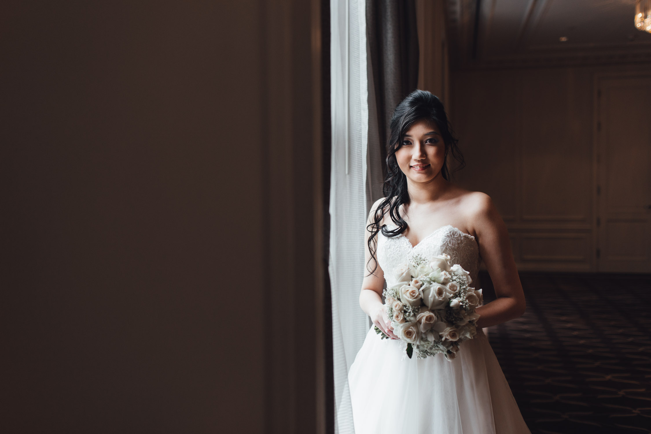 rosewood hotel georgia vancouver wedding photography bride and groom portraits