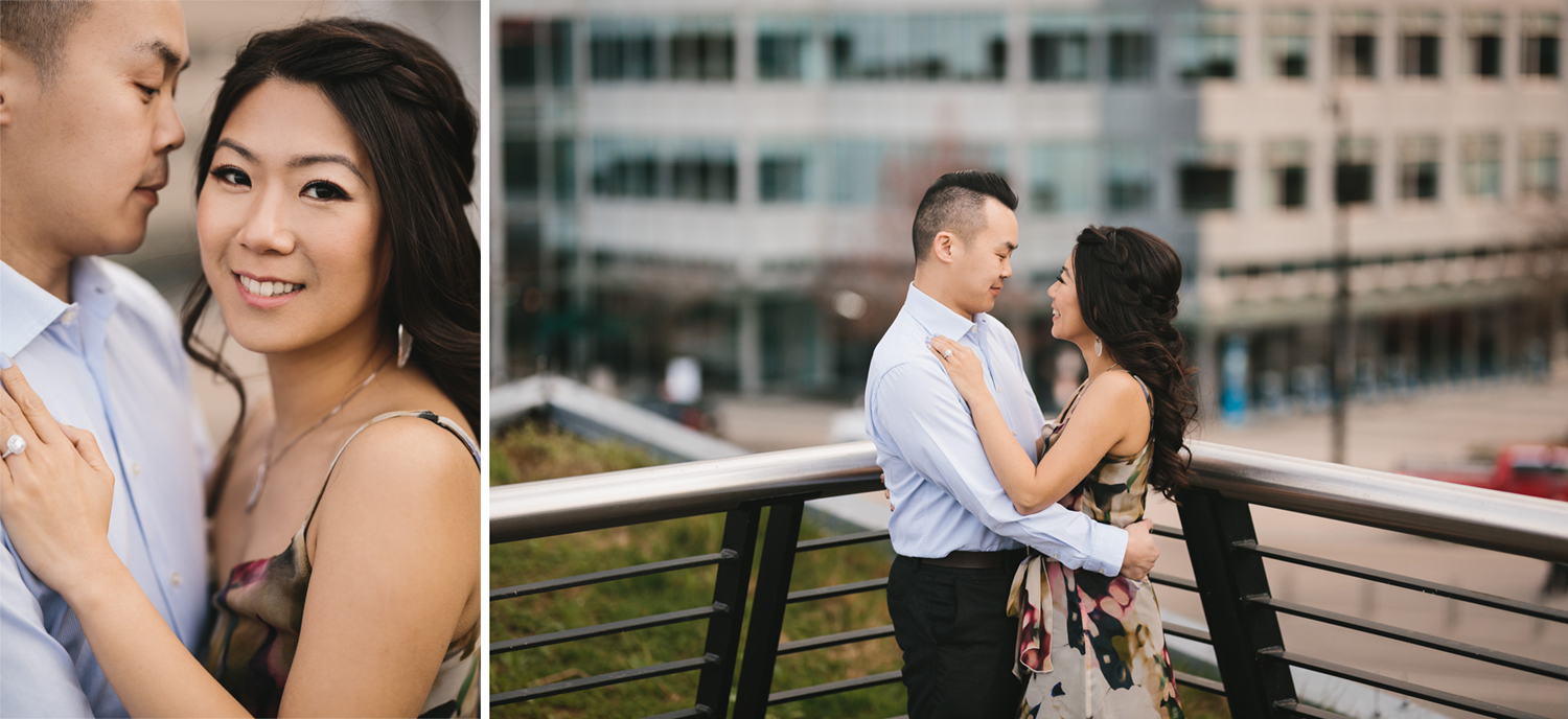 vancouver cherry blossom engagement photography