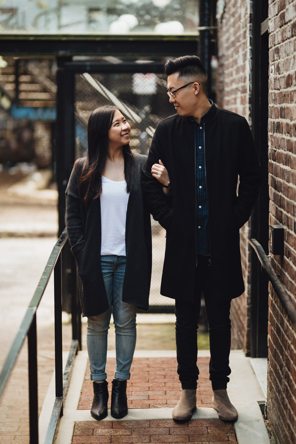 couple candid gastown engagement photography vsco spring&nbsp;