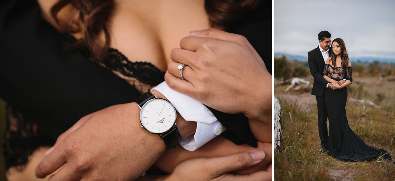 daniel wellington watch and engagement ring iona beach richmond bc photography