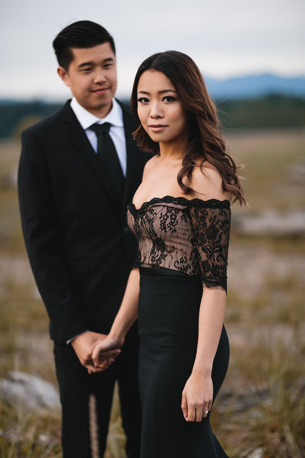 joyce and vince wedding engagement photography in richmond bc at iona beach park