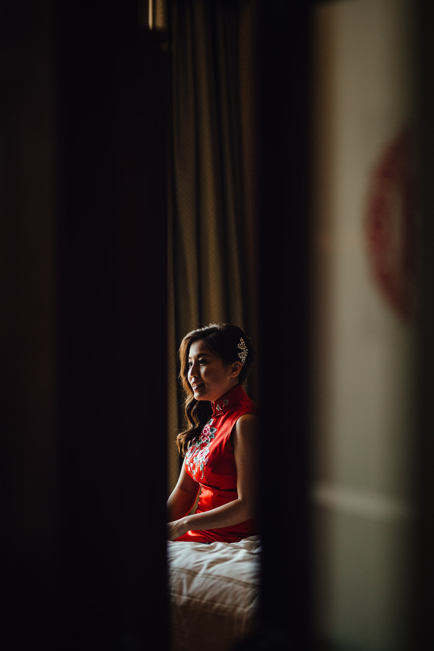 bride candid chinese red dress wedding richmond bc photography river rock