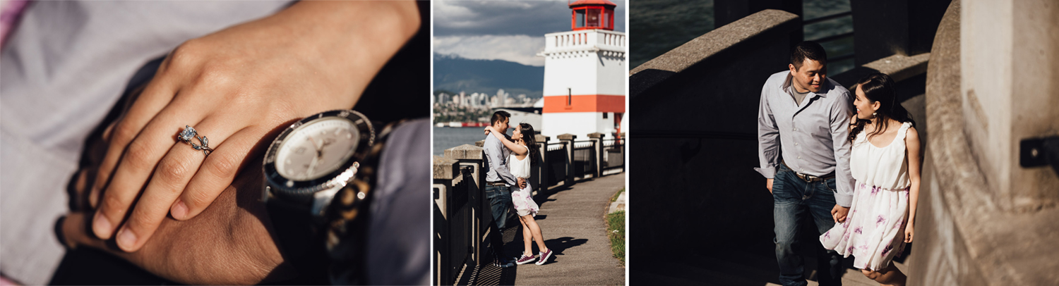 stanley park lighthouse engagement photography vancouver bc