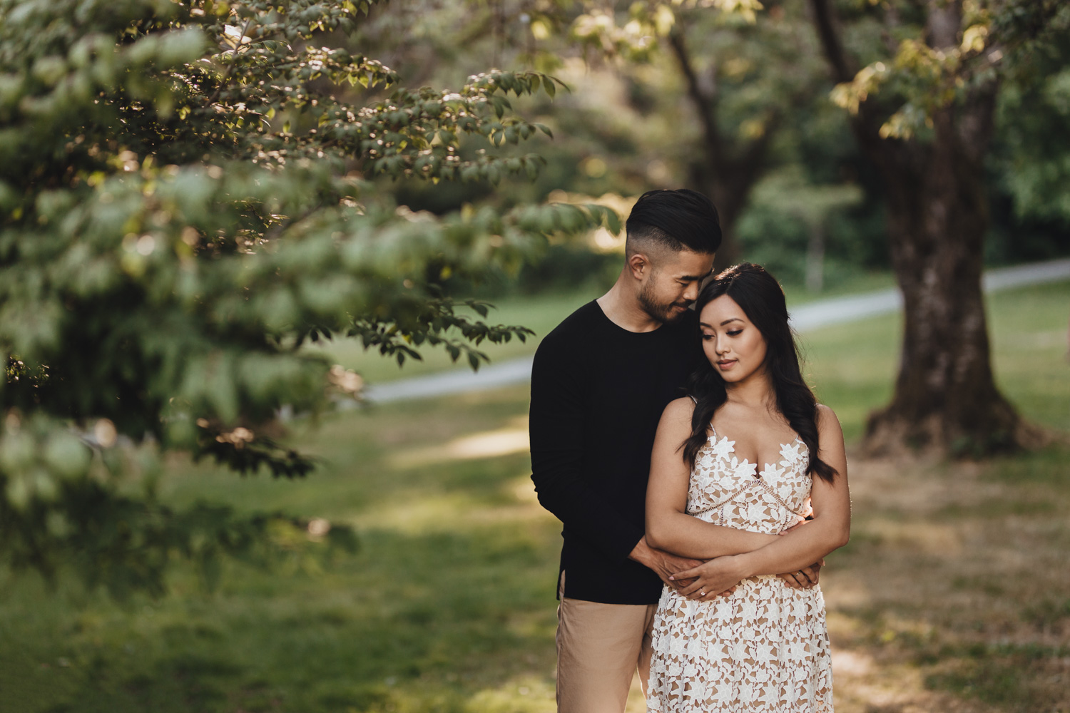 rose garden stanley park engagement photography in vancouver bc