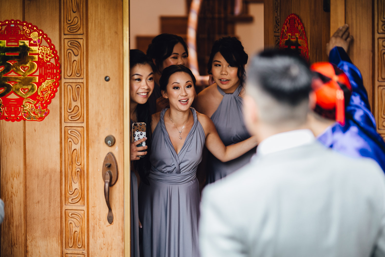 chinese door games tradition wedding photography in vancouver bc