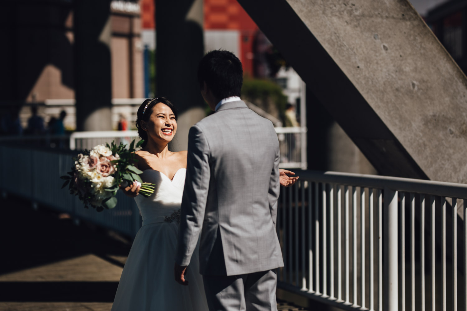 first look in new westminster wedding photography