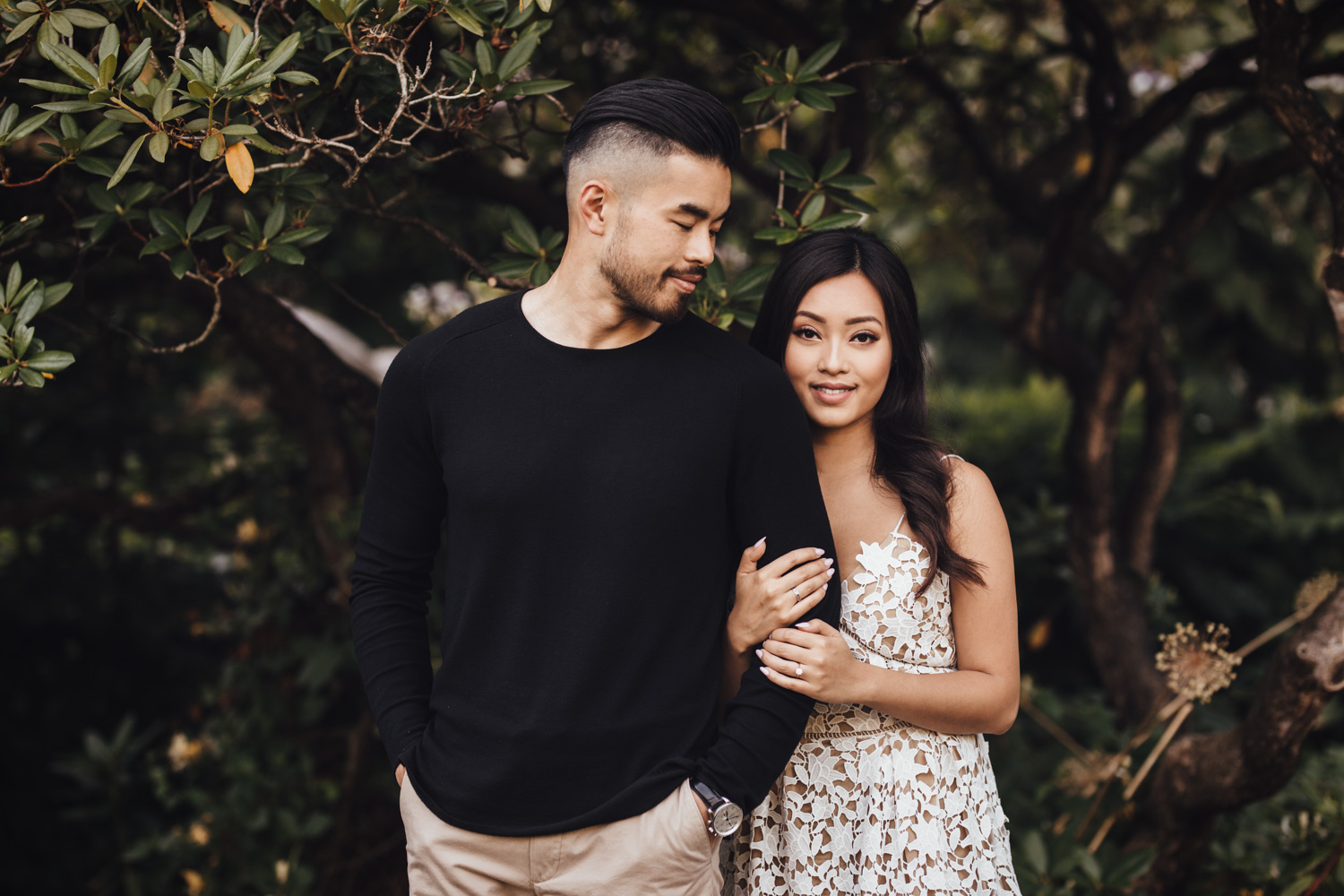 rose garden stanley park engagement photography in vancouver bc