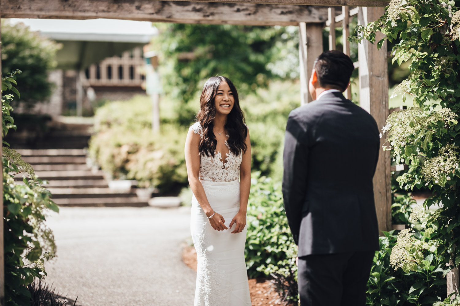 burnaby wedding photography at deer lake park bride and groom portraits first look