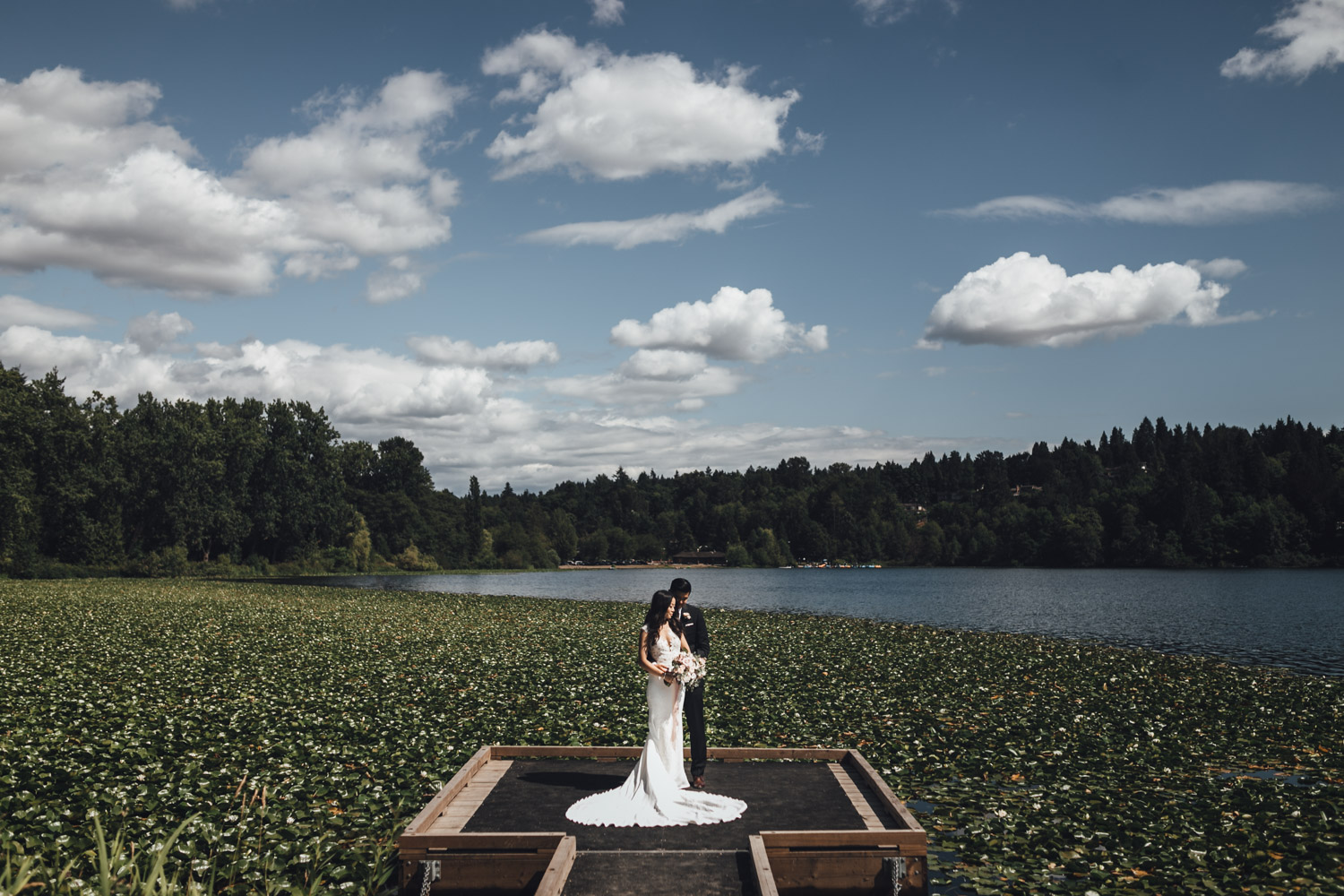 burnaby wedding photography at deer lake park bride and groom portraits