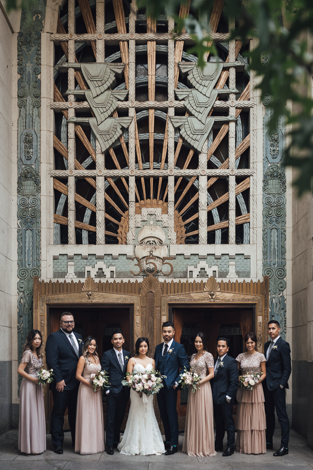 marine building dowtown vancouver wedding photography