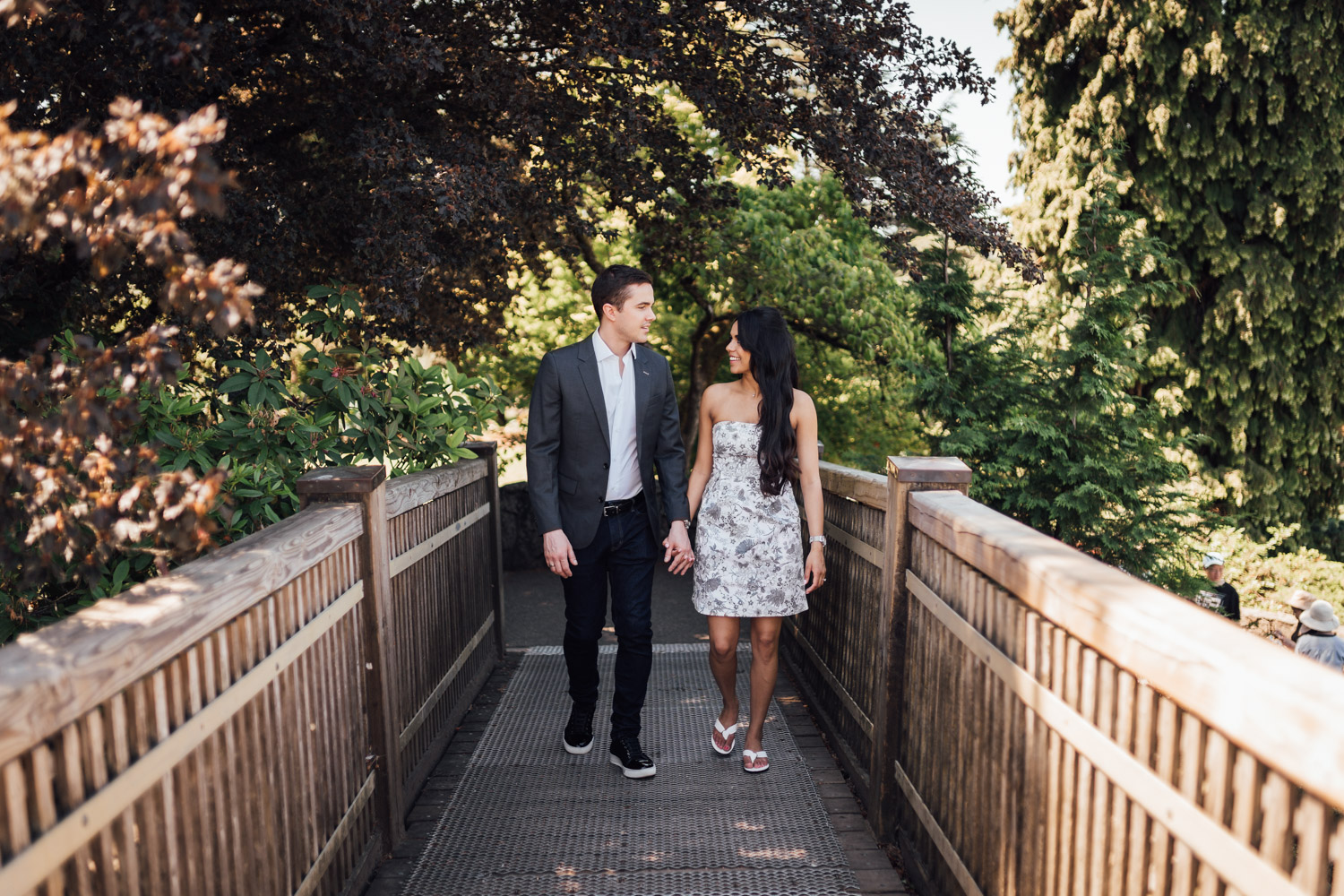 queen elizabeth park engagement session in summer photography