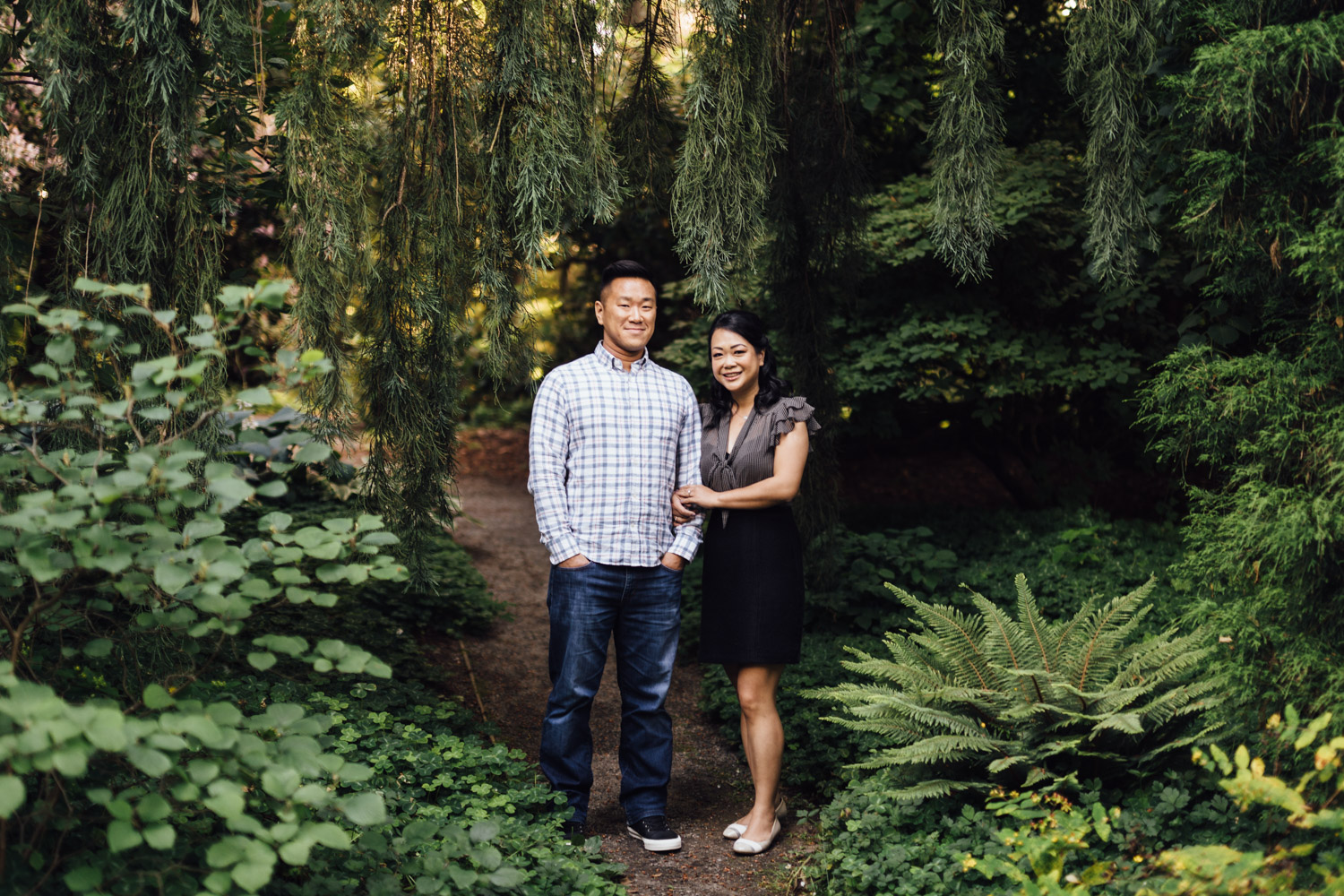 stanley park summer engagement rose garden vancouver bc photography