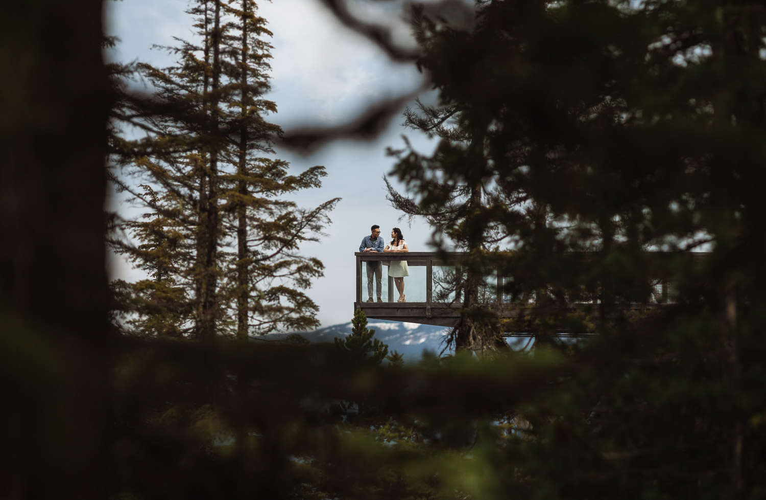 sea to sky gondola engagement photography chief lookout platform