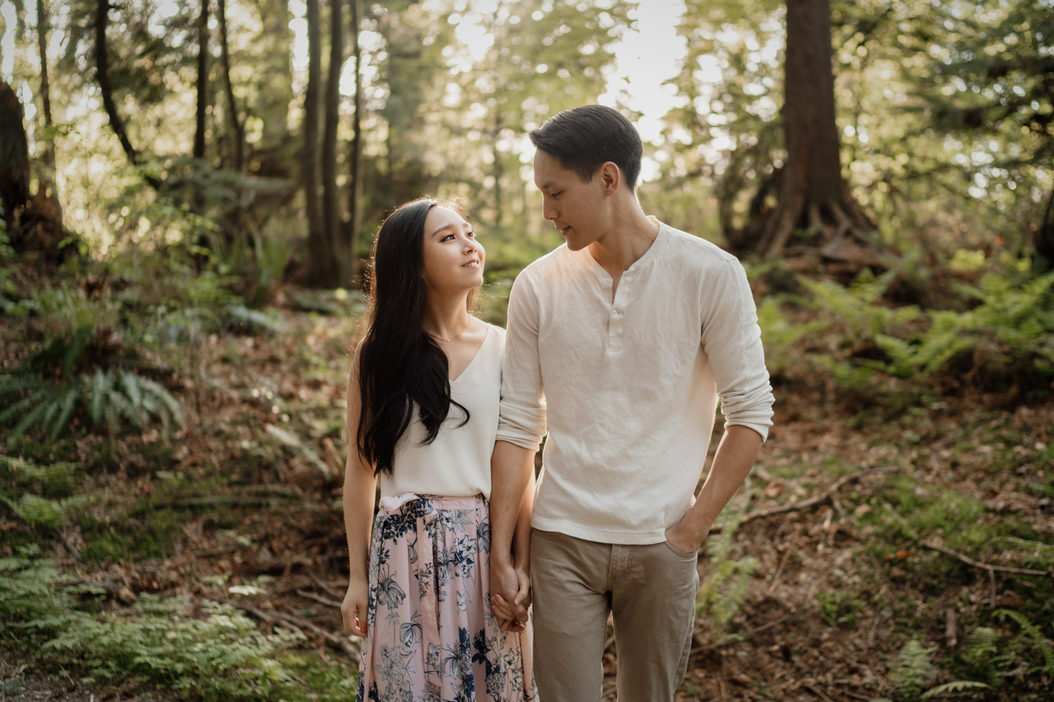 prospect point stanley park in vancouver bc engagement photographer