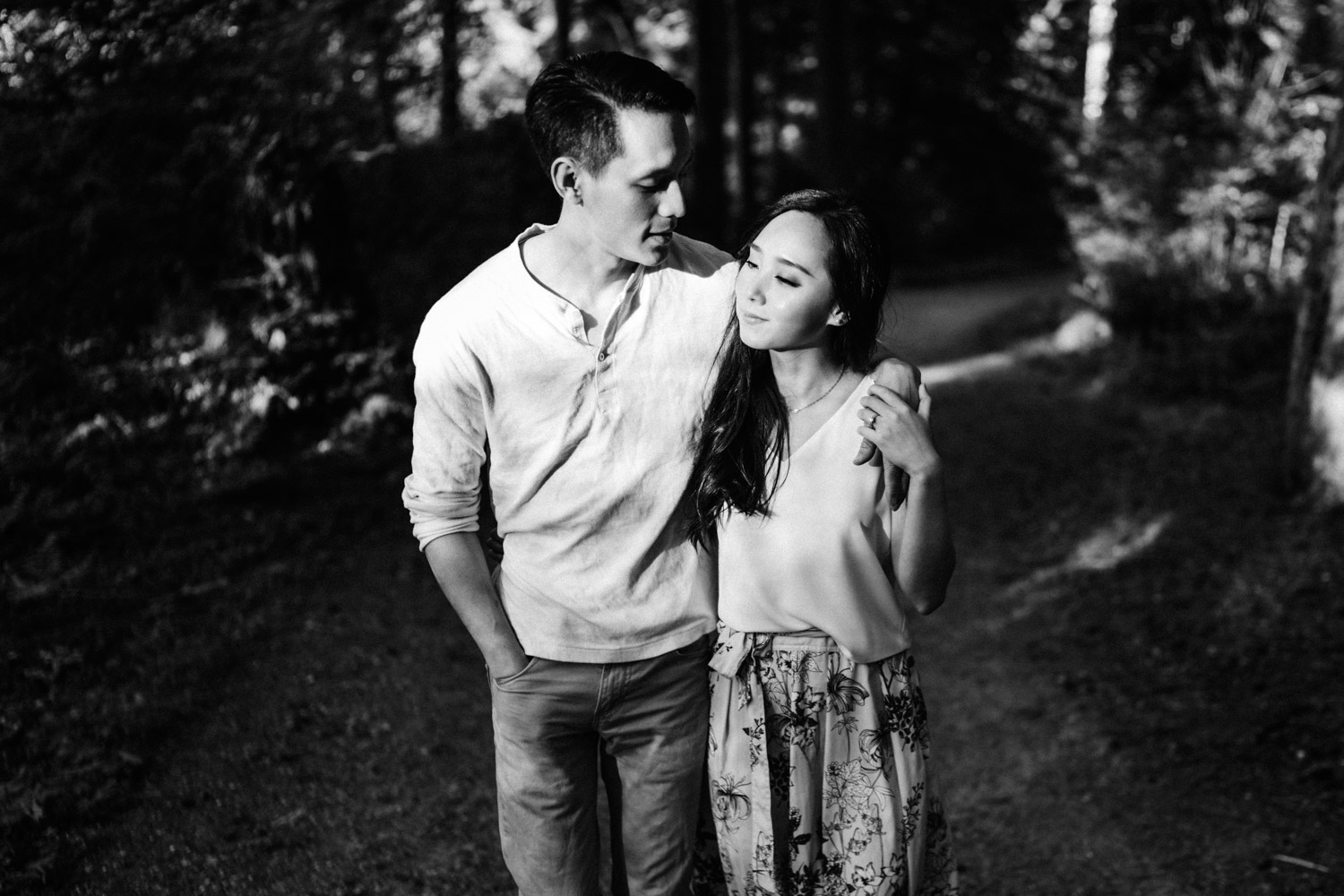 stanley park forest engagement photography in vancouver bc